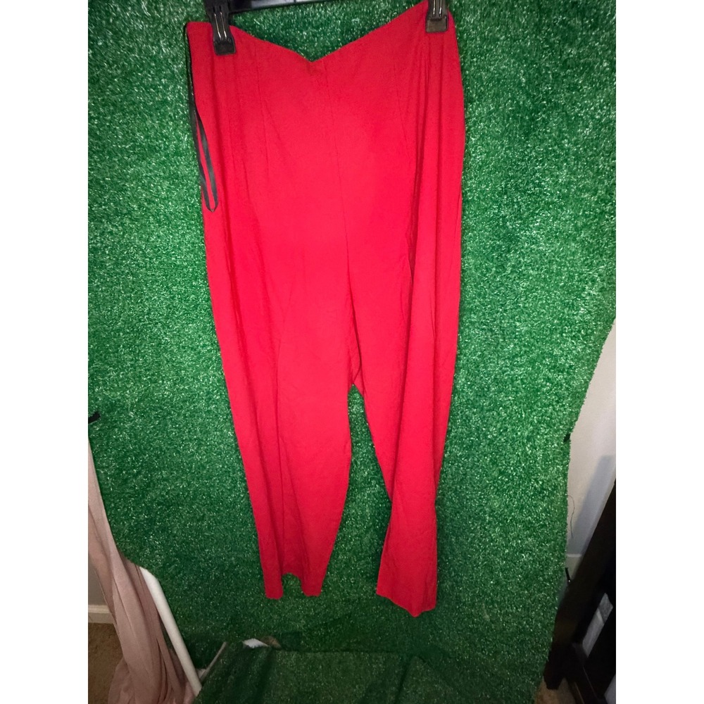 Vintage Liz Claiborne Red High Waist Pants Women's Size 12